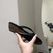 2026 Summer New Arrival: Comfortable Easy-to-wear High-heeled Flip-flops A Round Toe Wedge Heel, Versatile And Stylish,_vogvips.com