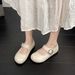 In Stock Mary Jane For Women 2025 Spring Summer Versatile Japanese College Style Soft Sole JK Ballet Height Increasing_vogvips.com