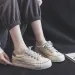 Thick Soled Round Toe Dissoed Sole Canvas Wheat Ear Slack Casual Fashion Comfortable Breathable Board Shoes_vogvips.com