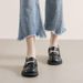 Loafers Women's Flat Bottom With Skirt One Pedal Lazy Small Leather Shoes Women_vogvips.com
