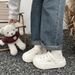 4CM Platform Clogs For Women, Non-Slip Beach Sandals With 500+ Airflow Holes, Arch Support Quick-Dry Slides For Travel/Home_vogvips.com