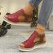 Large Slope Heel Fish Mouth For Women's Summer New Buckle Wearing Beach Sandals_vogvips.com