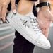 Men's Shoes Breathable Men's Casual Two-layer Cowhide Board Shoes Sports Soft Sole Xiaobai_vogvips.com