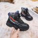 New Children Snow Boots Trendy All-match Kid Winter Thick Bottom Cotton Shoe Mid Top Warm Girl Boy Anti-slip_vogvips.com