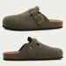Crestar Women Suede Clogs Slippers Soft Insole Sandals With Arch Support Shoes Outdoor Beach Suede Clogs Slippers Slides For Men_vogvips.com