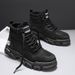 European Warm Series Leather Autumn Winter New Style Yellow Fashion Thick Sole Height Increasing Outdoor Sports Motorcycle Martin Men's Boots_vogvips.com