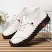 High-Quality Handmade Casual Versatile Soft-Soled Mom Shoes, Large Size Women's Flat Shoes, Casual Shoes_vogvips.com
