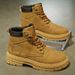 2025 Autumn New High-top Martin British Work Leather Thick-soled Non-slip Short Boots Men's Shoes_vogvips.com
