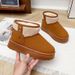 Women's Shoes Thick Soled Snow Boots, Snow Boots With Fleece Lining, Thickened And Warm, Women's Cotton Shoes_vogvips.com