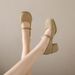 Soft-wind Casual Women's Shoes - Soft Leather, Thick Heel, Low Cut, Versatile For Daily Wear, Fashionable Small Leather Shoes_vogvips.com
