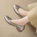 French-style New Shallow Single Women, Low Chunky Heel Loafers, Soft Sole, Comfortable And Versatile Small Leather Shoes_vogvips.com