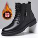 European Warm Series 2025 New Top Layer Cowhide Men's Genuine Leather Martin Winter High-top Work Boots With Fleece Lining Versatile_vogvips.com