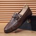 Summer New Men's Loafers Low-top Foot-fitting Lazy Shoes Men's Leather Shoes Doudou Shoes Men's Driving Shoes_vogvips.com