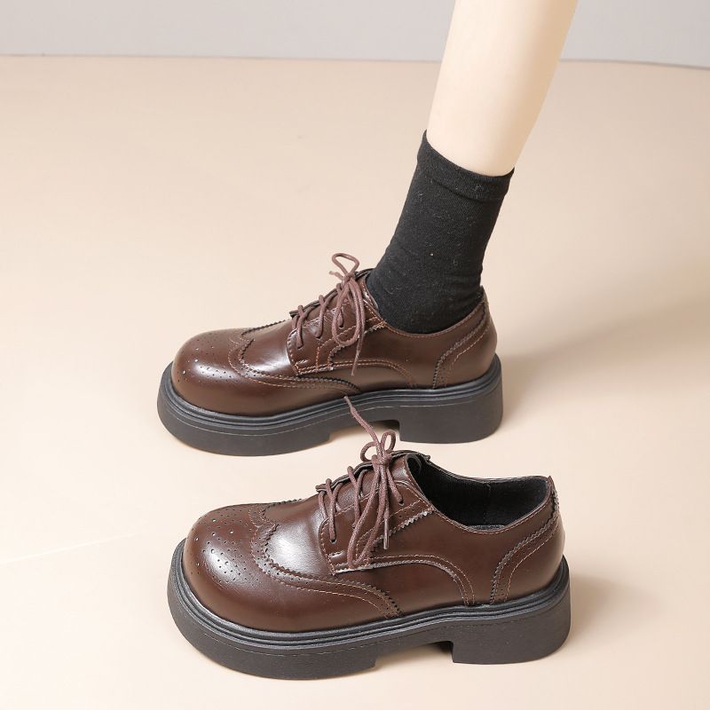 English-style Women's Lace-up Ankle Boots, New Spring 2026 Model_vogvips.com