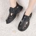 Summer Closed-Toe Velcro Hole Genuine Casual Hollow Sandals Non-Slip Breathable Dad Thick Sole Leather Shoes For Men_vogvips.com