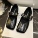 French Soft-soled Rhinestone Small Leather Shoes Wear Flat-soled Fairy Wind Shallow Mouth With Skirt Single Shoes Female_vogvips.com
