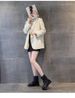 Short Boots British Women's Pleated Knight Boots Thick-soled Pant Tube Boots Women's Pile Student Boots_vogvips.com