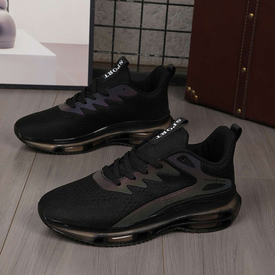 Unisex Leather Sandals Mules Black Embroidery Slip On Comfort Elastic Breathable_vogvips.com