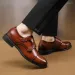 Casual Shoes Luxury Handmade Men Leather British Style Formal Elegant Business Office Dress Loafer Social Wedding Shoe_vogvips.com