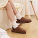 Asgard Women's Fuzzy Clogs Slipper Winter Non-slip Cork Footbed Mules With Adjustable Strap Lady Plush Lined Casual_vogvips.com