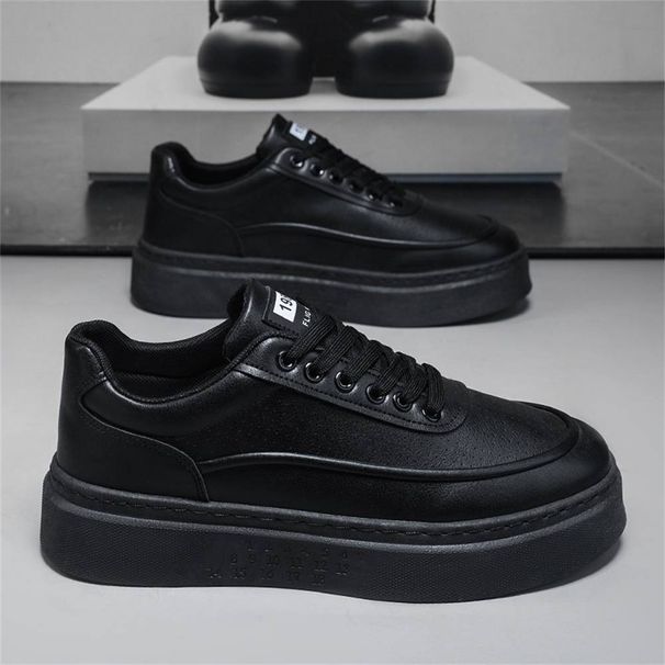 2024 Fashion Sneakers Men's Artificial PU Breathable Non-Slip Running Shoes Lightweight Soft Bottom Board Shoes_vogvips.com