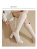 2025 Slimming Long Boots V-neck, Petite Tall Boots, Slim Boots For Women 2025 Autumn/winter New High-heeled Knight Boots, Long Boots_vogvips.com