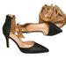 Black Women's Shoes Stiletto With Metal Chain Fashion Pointed High Heel Sandals_vogvips.com