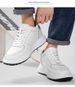 Thick-soled Heightening Board Shoes Men's Invisible Inner Heightening Shoes Cowhide Hollow Breathable Leisure Sports_vogvips.com