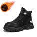 Men's Winter Rotating Buckle Martin Boots - Thick Sole, Fleece-Lined, High-Top Work Boots For Warmth & Durability_vogvips.com