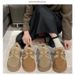 Thick-soled Cotton Shoes For Women's Winter 2025 New Style Snow Cotton Shoes, Retro Fleece Burken Shoes_vogvips.com
