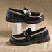 New Autumn Le Fu Shoes Large Casual British Style Women S One Foot Color Blocked Thick Sole Single Shoe_vogvips.com