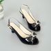 New Peep Toe For Women, Chunky Heel, Summer 2023, Korean Style, Fashionable Versatile Mid Heel Shallow Mouth Women's_vogvips.com