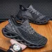 New Breathable Summer Net Face Men's Running Shoes Soft Sole Black Casual Sneakers With Increased Heel For Athletic Activity_vogvips.com