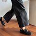 thick-soled Gold Coin Loafers For Women, Polished Small Leather Shoes, One Pedal Jk Single Shoes For Women_vogvips.com