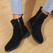 Cross-Border Plus Size Short 2023 Autumn New European And American Hot-Selling Denim Fashion Martin Boots For Women_vogvips.com