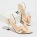 Cross-Border European And American Three-Dimensional Flower Decoration Back Strap Electroplated Heel Pointed Open-Toe_vogvips.com