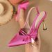 Pointed Toe Bowknot High Heels For Women 2026 New Style Satin Stiletto Summer Women's Shoes To Pair With Dresses And_vogvips.com