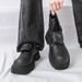Fashion Boots For Men Top British Style Gray Work Boots Retro Motorcycle Boots Lace-up School Top Short Boots Thick-soled Work Boots_vogvips.com