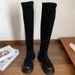 Gentle And Simple Petite Over-the-Knee Height-Increasing Thick-Soled For Women 2023 New Autumn Slimming High Tube Long_vogvips.com