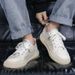 VASIBAEN men's shoes trendy niche design Hong Kong style sneakers 2024 spring canvas shoes men's versatile casual trend_vogvips.com