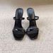 Black One-Strap High Heel Sandals For Women Summer 2026 New Style Elegant High-End Comfortable Square Open Toe Women's_vogvips.com