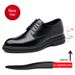Men's Height Increasing Leather Shoes 8cm British Style Pointed Toe Wedding Groom Shoes_vogvips.com