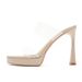 113-6 Korean Style Two-Word Transparent Open-Toe High Heel Outdoor Wear, Lazy Slip-On Waterproof Platform Slippers For_vogvips.com