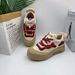 2025 New Big Toe For Men, Fashionable, Cute, Niche, Thick Soled, Height Increasing Board Shoes, White Shoes_vogvips.com