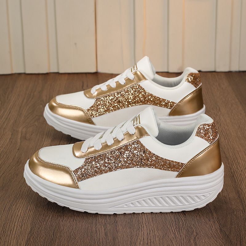 Cross-Border New Large Size Foreign Trade Women's Fashion European And American Style White Spring Color Block Sequin_vogvips.com