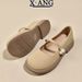 Genuine Leather Mary Jane Shoes Soft Sole Slip-On Flats For Women 2025 Spring Summer New Style To Match Dresses Loafers_vogvips.com