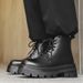 Martin Boots Men's High-top Retro Thick-soled Heightening Velvet Men's Locomotive Short Boots_vogvips.com