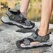 Summer Cowhide Sandals Outdoor Water Shoes Casual Men's Beach Shoes Sandals_vogvips.com