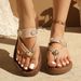 Plus Size Flip-flops Women's Outdoor Summer New European And American Style Open Toe Thick Sole Ladies Sandals_vogvips.com