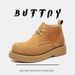 Big Head Derby Shoes Men's Tide Round Head Vintage Martin Boots Tooling Boots High Top Desert Short Boots_vogvips.com